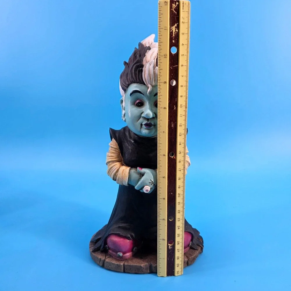 Spooky Bride of Frankenstein Garden Gnome Resin Horror Decor 11.5